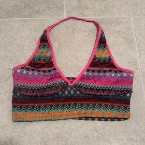 SHEIN Multicolor Knit Crop Top
